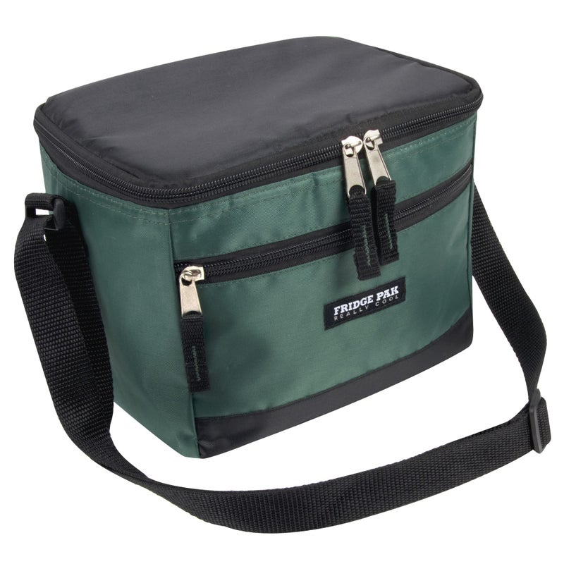 Fridge Pak 6 Can Cooler Bags Insulated Soft Cooler Lunch Bag for Men  Waterproof Leak Proof Cooler Bags Insulated (Black on Green) - Image 5